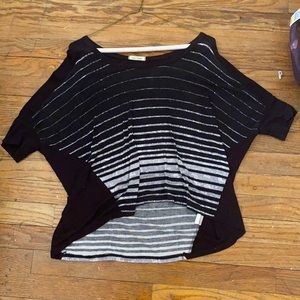 Striped Wide neck loose tee